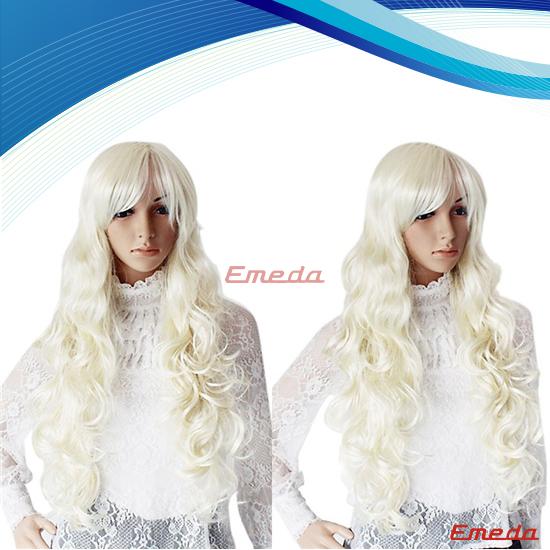 long silver cosplay wig