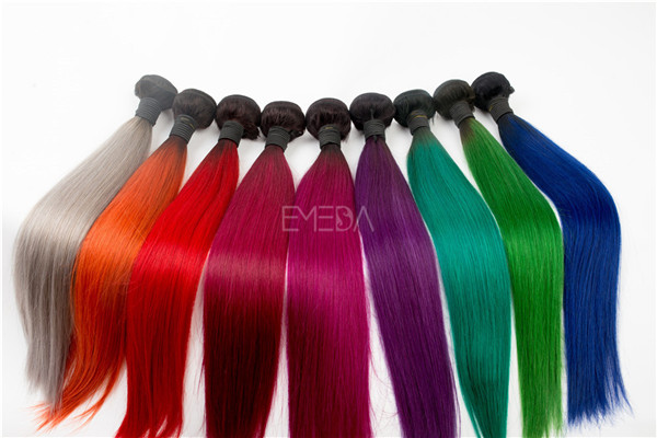 Worldwide wholesale Brazilian green hair extensions brands EMEDA YJ177