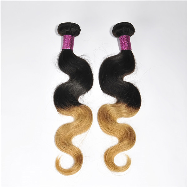 Ombre color body wave 100 human hair weave YJ167