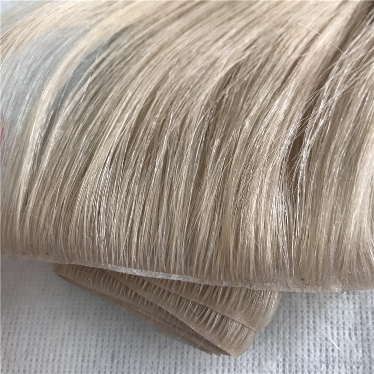 Best hand injected super thin invisible natural skin PU weft seamless hair extensions yj308