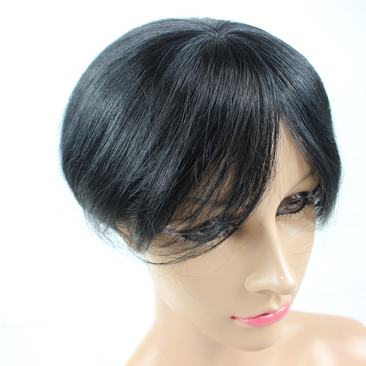 Trump short blacek hair toupee salon SJ214