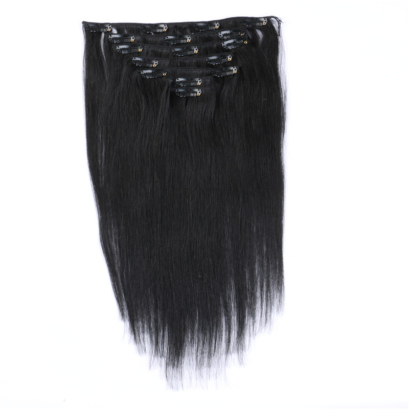 Clip In Human Hair Extensions Good Value Brazilian Hair Extensions WK099