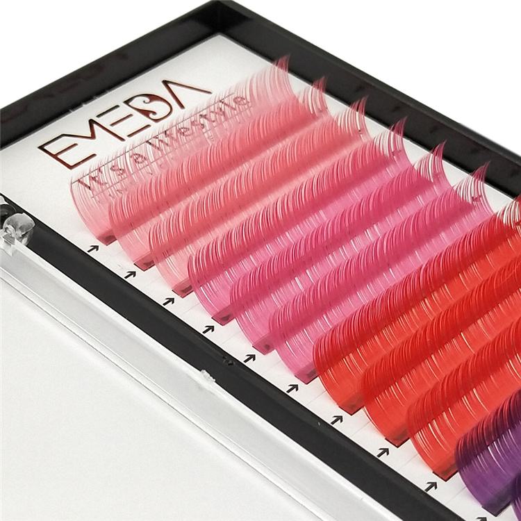 Colored Eyelash Extensions All Color Eyelashes High Quality Color Lashes PY19