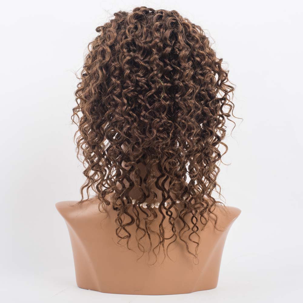 Curly wig,short wig brazilian,two tone color short wig,short afro curly wig HN306