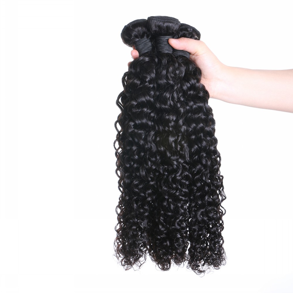 Quality Bundle Wholesale Price best  Deep Curly Weft Hair Extension WK046