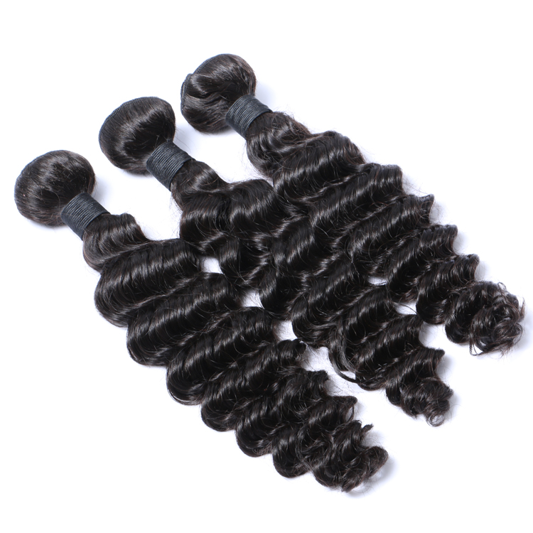 Deep Wave Bundle Real Human Hair without Synthetic Hair WK013