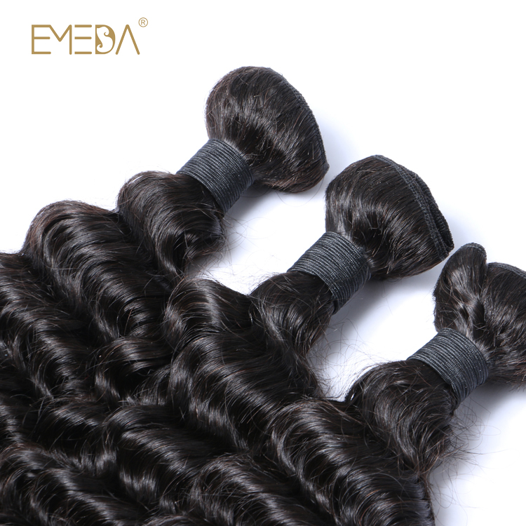 Deep Wave Bundle Real Human Hair without Synthetic Hair WK013