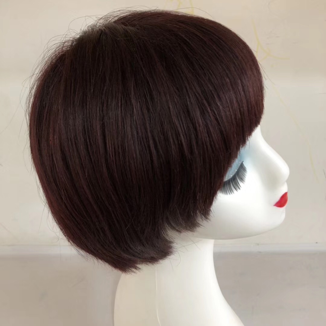 Short Hair Wig Bob Style Red Front Lace or Full Lace WK011