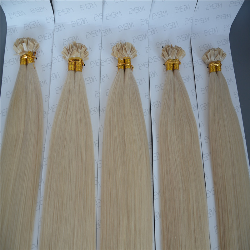 Pre Bonded Hair Extensions 8-30inch Flat Tip Blonde Hair Extensions WK094