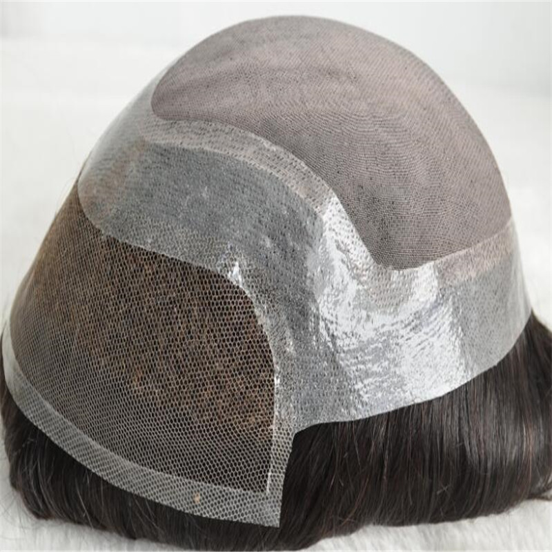 Front Lace Toupee Indian Hair Can Be Cut Best Selling WK056