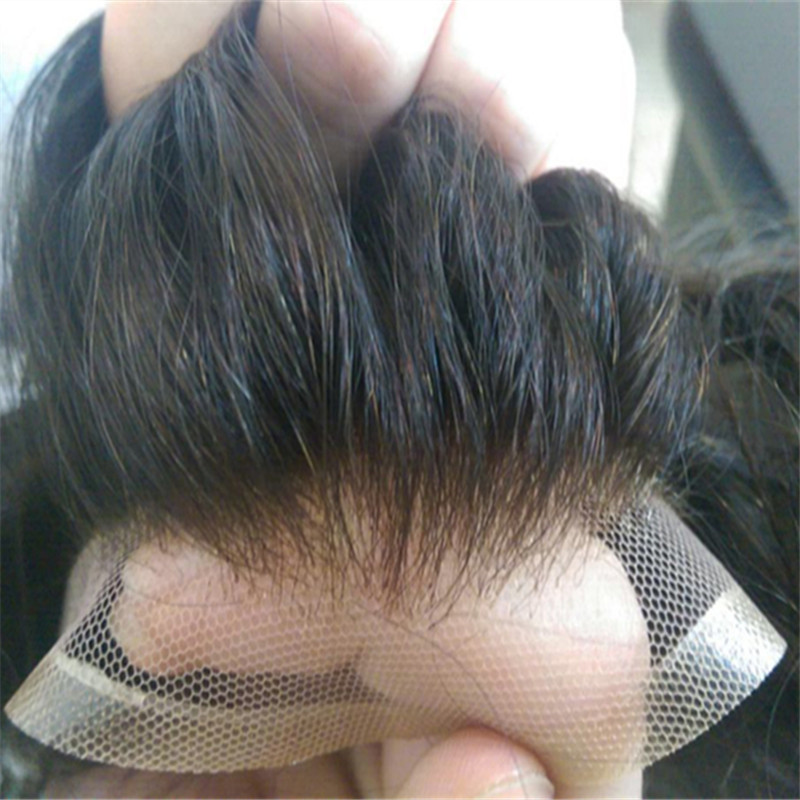 Front Lace Toupee Indian Hair Can Be Cut Best Selling WK056