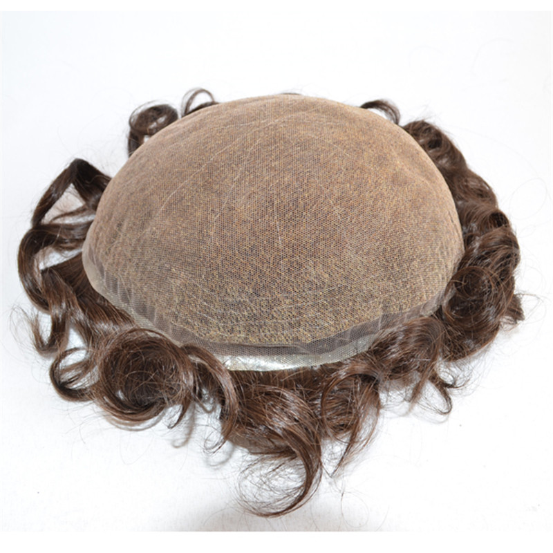 Full Lace Toupee for Men with Swiss Lace Large Stock WK047