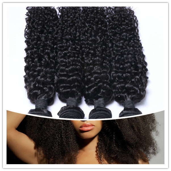 Cheap Virgin Afro Kinky Wave Hair Bundles 100% Mink Cuticle Aligned YL149