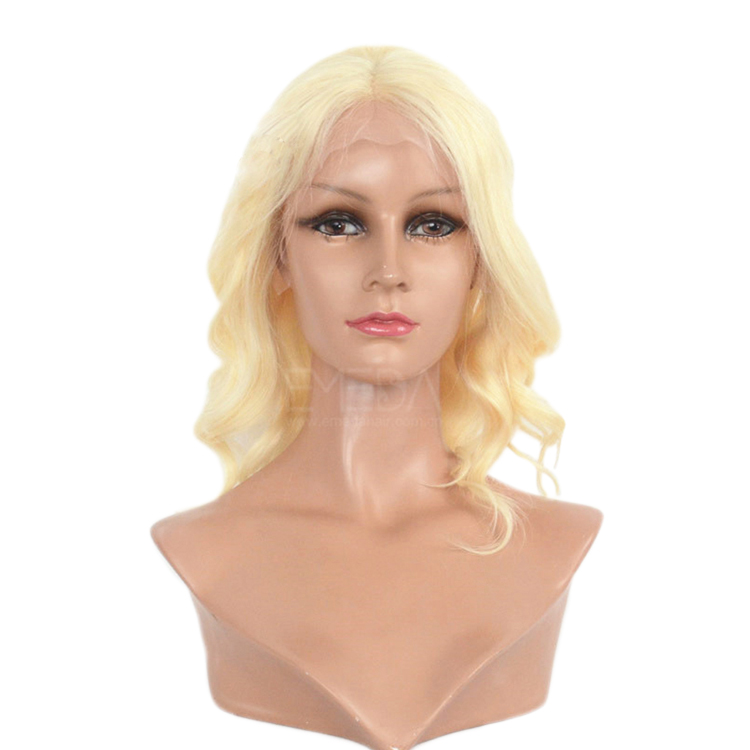 613 Wig Blonde Color Lace front with Slightly Wave WK006