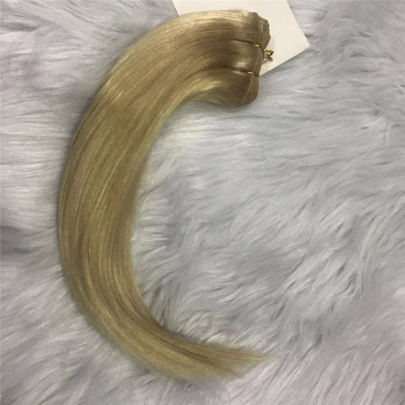 Light Yaki Straight Hair Bundle Brazilian Weave 3 Bundles with Closure WK077