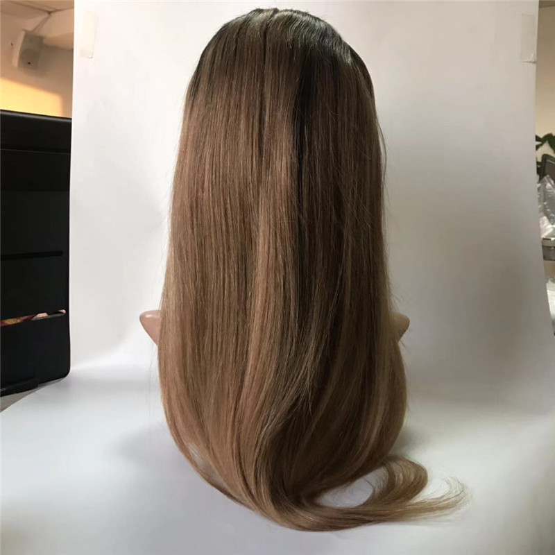 Silk Base Full Lace Wig Big Cap Size 3 Ombre Color...