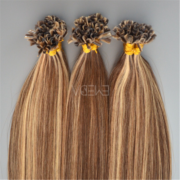 U tip curly hair extensions,u-tip,dropshipping hair extension HN368