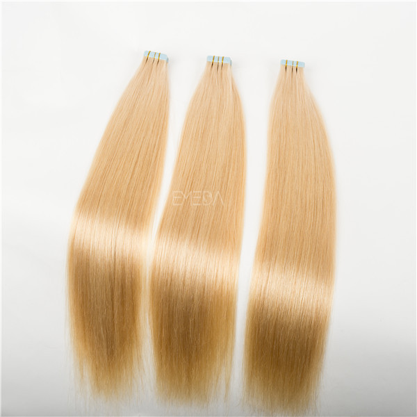 Virgin Cuticle Blond Russian Human Hair Tape Hair Extension ZJ0008