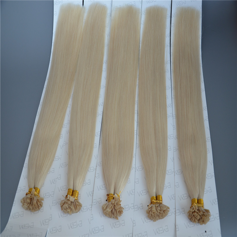 Pre Bonded Hair Extensions 8-30inch Flat Tip Blonde Hair Extensions WK094