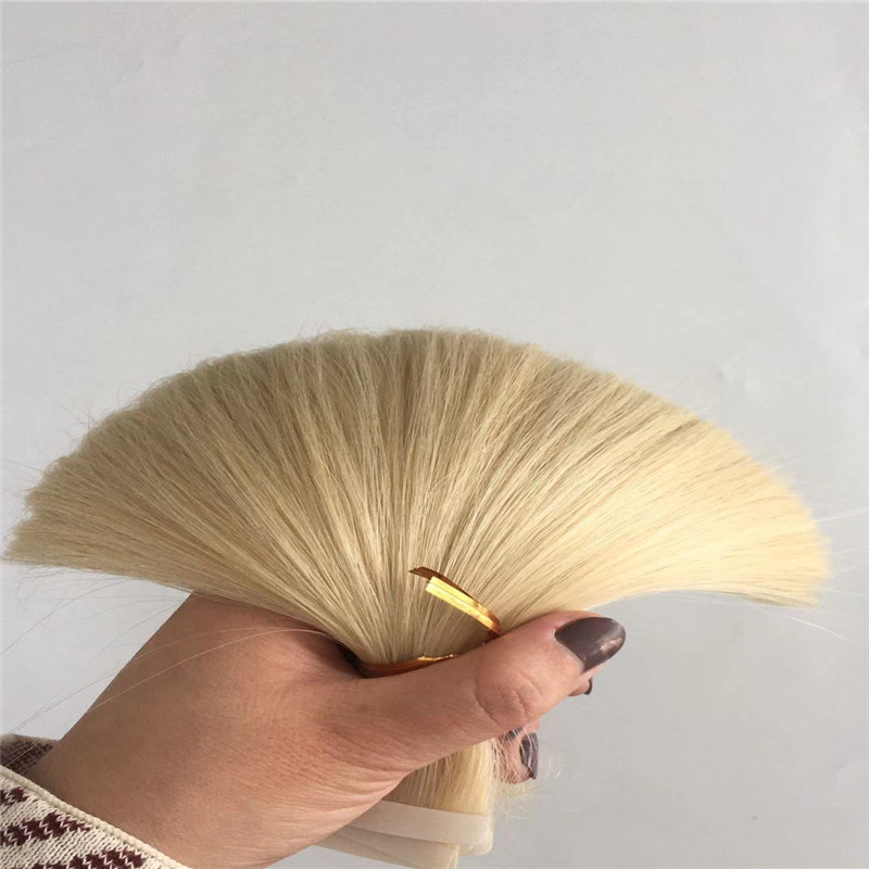 Blonde Skin Weft Flat Band with tape or without tape WK075