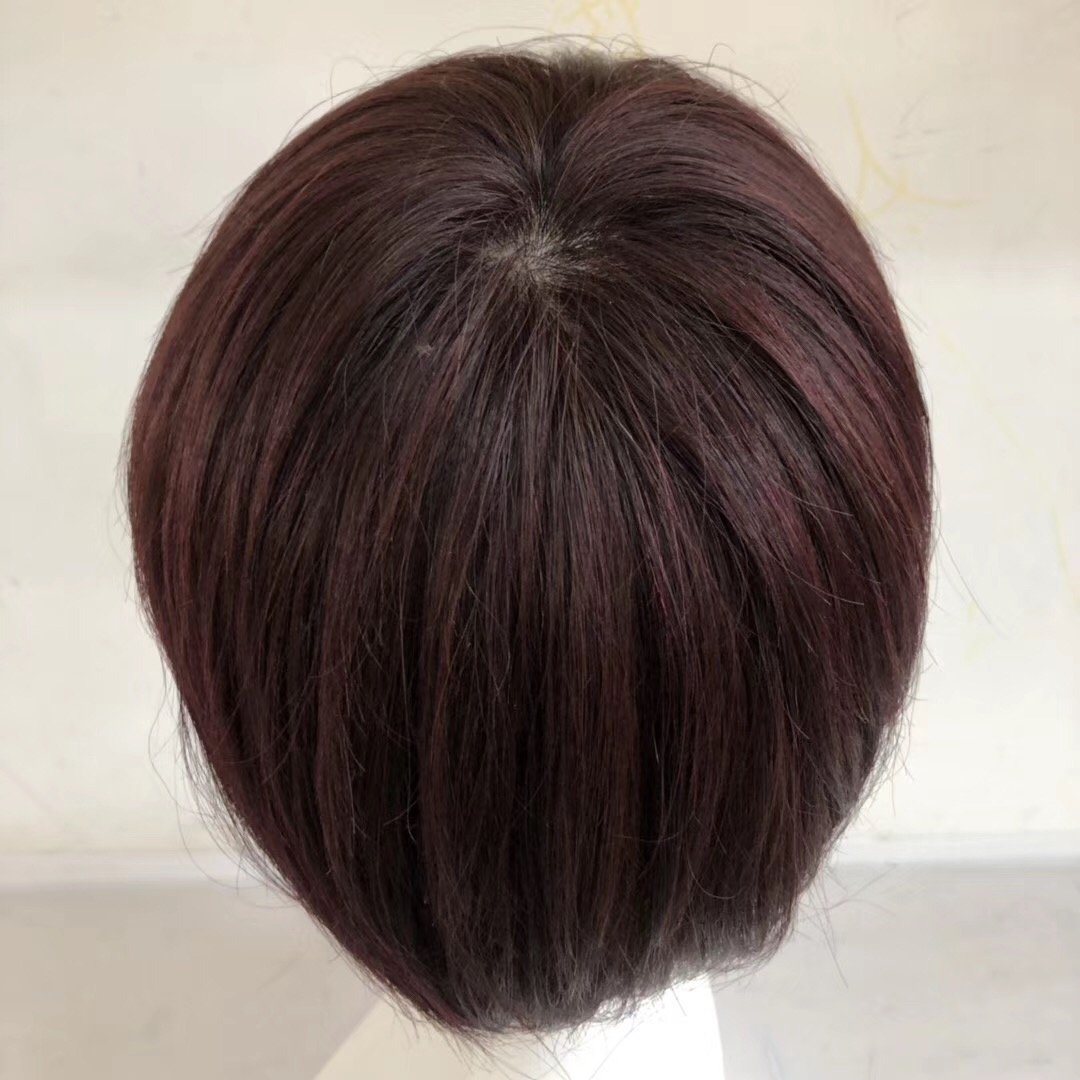 Short Hair Wig Bob Style Red Front Lace or Full Lace WK011