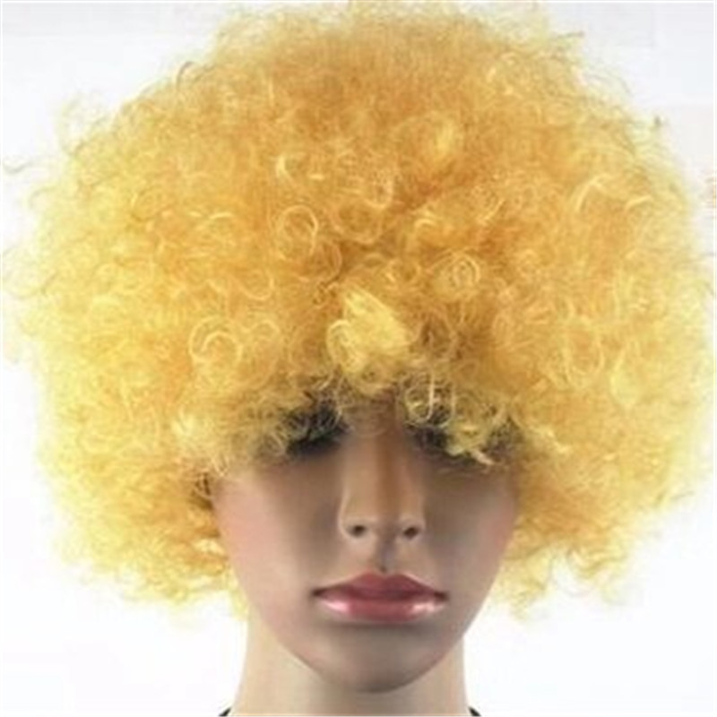 Synthetic Wig with many colors used for Soccer fans WK082