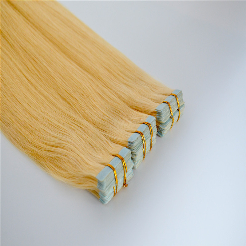 High quality virgin straight human tape in hair extension WK070