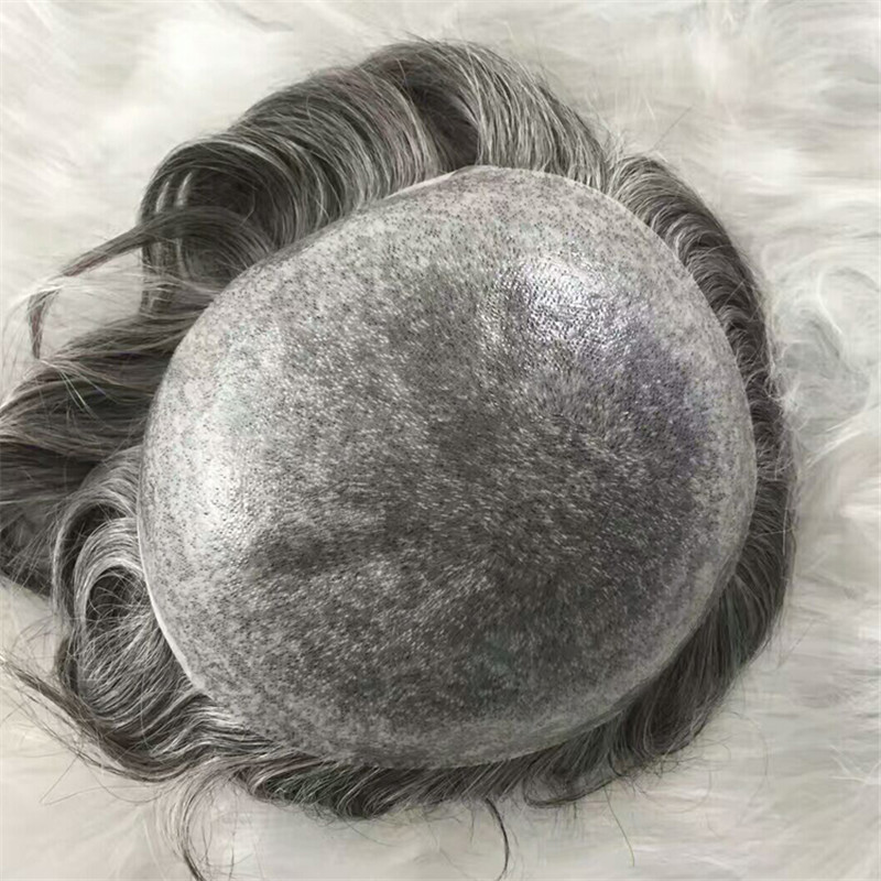 Thin Skin PU Toupee 6 inch with Different Size of Base WK049